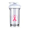 Breast Cancer Awareness 18 Ounce Shaker Cup,Fashion Theme Pattern Shaker Bottle Leak-proof Workout Shake Bottles 500ML/18 oz Perfect for Pre Workout view 1