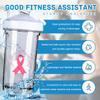 Breast Cancer Awareness 18 Ounce Shaker Cup,Fashion Theme Pattern Shaker Bottle Leak-proof Workout Shake Bottles 500ML/18 oz Perfect for Pre Workout view 2