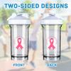 Breast Cancer Awareness 18 Ounce Shaker Cup,Fashion Theme Pattern Shaker Bottle Leak-proof Workout Shake Bottles 500ML/18 oz Perfect for Pre Workout view 3