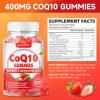softbear CoQ10 Gummies 400mg Coenzyme Q10 Supplement for Adults, High Absorption coq10 Plus Omega-3, Magnesium, Vitamin B3 & Zinc for Cellular Energy & Antioxidant, Strawberry Flavor 60 Count view 2