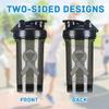 Brain Cancer Awareness 18 Ounce Shaker Cup,Fashion Theme Pattern Shaker Bottle Leak-proof Workout Shake Bottles 500ML/18 oz Perfect for Pre Workout view 3