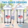 America Flag 18 Ounce Shaker Cup,Fashion Theme Pattern Shaker Bottle Leak-proof Workout Shake Bottles 500ML/18 oz Perfect for Pre Workout view 3