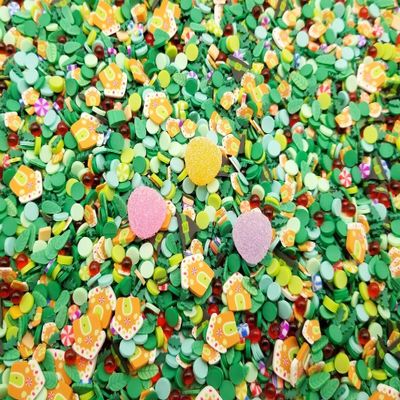 Lost in the Woods Fairytale Christmas Sprinkle Mix, 3 Resin Cabochon, Polymer Clay Fake Sprinkles, Decoden Funfetti Jimmies - Non Edible (Multicolor, 30 gram bag + 3 cabs)