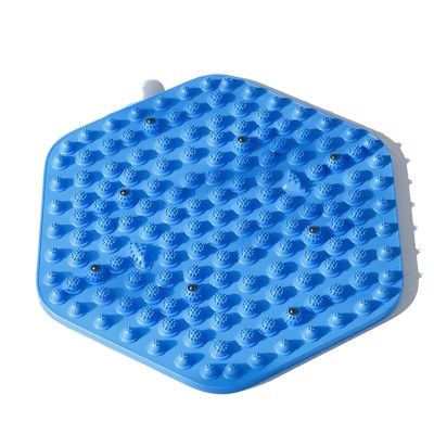 Foot Massage Mat, Acupressure Foot Reflexology Pad, Pressure Point Pad for Foot Pain Relief,Particle Portable Massage Tool qszutpel (Blue)