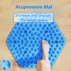 Foot Massage Mat, Acupressure Foot Reflexology Pad, Pressure Point Pad for Foot Pain Relief,Particle Portable Massage Tool qszutpel (Blue) view 4