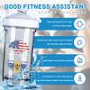 America Crown With Barbados Roots 18 Ounce Shaker Cup,Fashion Theme Pattern Shaker Bottle Leak-proof Workout Shake Bottles 500ML/18 oz Perfect for Pre Workout view 2