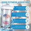 America Crown With Britain Roots 18 Ounce Shaker Cup,Fashion Theme Pattern Shaker Bottle Leak-proof Workout Shake Bottles 500ML/18 oz Perfect for Pre Workout view 2