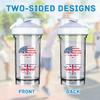 America Crown With Britain Roots 18 Ounce Shaker Cup,Fashion Theme Pattern Shaker Bottle Leak-proof Workout Shake Bottles 500ML/18 oz Perfect for Pre Workout view 3