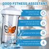 Butterfly Skin Cancer Awareness 18 Ounce Shaker Cup,Fashion Theme Pattern Shaker Bottle Leak-proof Workout Shake Bottles 500ML/18 oz Perfect for Pre Workout-3-1 view 2