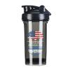 America Crown With Honduras Roots 18 Ounce Shaker Cup,Fashion Theme Pattern Shaker Bottle Leak-proof Workout Shake Bottles 500ML/18 oz Perfect for Pre Workout view 1