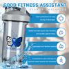 Butterfly Colon Cancer Awareness 18 Ounce Shaker Cup,Fashion Theme Pattern Shaker Bottle Leak-proof Workout Shake Bottles 500ML/18 oz Perfect for Pre Workout-3-1 view 2