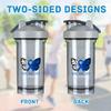 Butterfly Colon Cancer Awareness 18 Ounce Shaker Cup,Fashion Theme Pattern Shaker Bottle Leak-proof Workout Shake Bottles 500ML/18 oz Perfect for Pre Workout-3-1 view 3