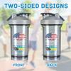 America Crown With Bahamas Roots 18 Ounce Shaker Cup,Fashion Theme Pattern Shaker Bottle Leak-proof Workout Shake Bottles 500ML/18 oz Perfect for Pre Workout view 3