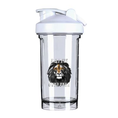 Christian Jesus Faith Over Fear Religious 18 Ounce Shaker Cup,Fashion Theme Pattern Shaker Bottle Leak-proof Workout Shake Bottles 500ML/18 oz Perfect for Pre Workout-3-1