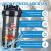 America Crown With Tigray Roots 18 Ounce Shaker Cup,Fashion Theme Pattern Shaker Bottle Leak-proof Workout Shake Bottles 500ML/18 oz Perfect for Pre Workout view 2