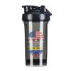 America Crown With Venezuelans Roots 18 Ounce Shaker Cup,Fashion Theme Pattern Shaker Bottle Leak-proof Workout Shake Bottles 500ML/18 oz Perfect for Pre Workout view 1