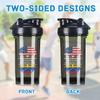 America Crown With Venezuelans Roots 18 Ounce Shaker Cup,Fashion Theme Pattern Shaker Bottle Leak-proof Workout Shake Bottles 500ML/18 oz Perfect for Pre Workout view 3