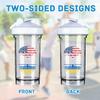 America Crown With Ukrainians Roots 18 Ounce Shaker Cup,Fashion Theme Pattern Shaker Bottle Leak-proof Workout Shake Bottles 500ML/18 oz Perfect for Pre Workout view 3
