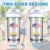 America Crown With Colombia Roots 18 Ounce Shaker Cup,Fashion Theme Pattern Shaker Bottle Leak-proof Workout Shake Bottles 500ML/18 oz Perfect for Pre Workout view 3