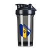 Barbados Map Flag 18 Ounce Shaker Cup,Fashion Theme Pattern Shaker Bottle Leak-proof Workout Shake Bottles 500ML/18 oz Perfect for Pre Workout view 1