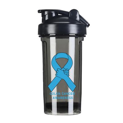 Colon Cancer Awareness 18 Ounce Shaker Cup,Fashion Theme Pattern Shaker Bottle Leak-proof Workout Shake Bottles 500ML/18 oz Perfect for Pre Workout-3