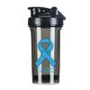 Colon Cancer Awareness 18 Ounce Shaker Cup,Fashion Theme Pattern Shaker Bottle Leak-proof Workout Shake Bottles 500ML/18 oz Perfect for Pre Workout-3 view 1