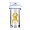 Appendix Cancer Awareness 18 Ounce Shaker Cup,Fashion Theme Pattern Shaker Bottle Leak-proof Workout Shake Bottles 500ML/18 oz Perfect for Pre Workout view 1