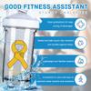 Appendix Cancer Awareness 18 Ounce Shaker Cup,Fashion Theme Pattern Shaker Bottle Leak-proof Workout Shake Bottles 500ML/18 oz Perfect for Pre Workout view 2