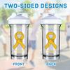 Appendix Cancer Awareness 18 Ounce Shaker Cup,Fashion Theme Pattern Shaker Bottle Leak-proof Workout Shake Bottles 500ML/18 oz Perfect for Pre Workout view 3