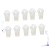 WATIIFUFU 50 Pack Disposable Plastic Cups with Lid Tea Juice Milk Tea Leakproof Dishwasher Safe view 3