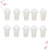 WATIIFUFU 50 Pack Disposable Plastic Cups with Lid Tea Juice Milk Tea Leakproof Dishwasher Safe view 4