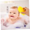 ANDRESLAD Bath Brush Soft Silicone Hair Care Brush for Newborns Ergonomic Handle for Gentle Scalp for Healthy Hair Growth for Bath and view 4