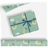 Farm Goose Pattern Gift Wrapping Paper Party Favor Happy Bday Wrap With Cutting Line On Back (Goose, 4 Rolls) view 1