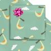 Farm Goose Pattern Gift Wrapping Paper Party Favor Happy Bday Wrap With Cutting Line On Back (Goose, 4 Rolls) view 2