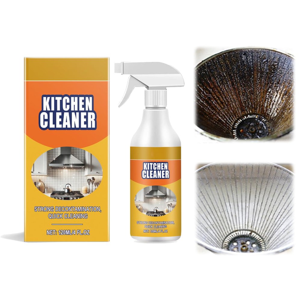 WMTBSRSW Home Kitchen Degreaser, Specialty Kitchen Degreaser Cleaner, Stubborn Stains Cleaner, Pots, Oven, Domestic Cooktops, Rangehoods, Grime And Grease