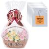 Yuiicaov 10PCS Large Cellophane Bags, 16x30 Inches Clear Cellophane Wrap for Gift Baskets, Basket Packaging Clear Gift Bags 2.8 Mil Thick view 1