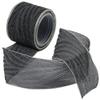 GORGECRAFT 1.6 Inch x 10 Yards Crinkle Organza Wired Ribbon Decorative Wrinkled Chiffon Fabric Flower Wrapping Ribbon Yarn for Gift Packing Wreath Hair Bows Making Wedding Garland Holiday Home Black view 1