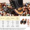 Foot Massage Slippers With Jade Stone, Foot Pressure Point Reflexology Slippers, Acupressure Sandals For Women Men, Reduce Feet Tension Promote Circulatio(Size:Women 5.5-6.5 / Men 5-6,Color:Black) view 3