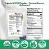 Z Natural Foods Organic MCT Oil Powder - From Coconut with Prebiotic Acacia Fiber, C8 & C10 - Plant-Based Vegan Creamer For Tea, Coffee, Shakes & Smoothies - Keto & Paleo Friendly, Unflavored view 2