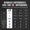 10X Health Electrolyte Drink Mix - Hydration Packets - Sodium, Magnesium, Potassium Citrate & Electrolytes Packets - Naturally Flavored, Dye-Free & Sugar-Free Hydration Packs - 15 Sticks, Wave Crusher view 3