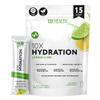 10X Health Electrolyte Drink Mix - Hydration Packets - Sodium, Magnesium, Potassium Citrate & Electrolytes Packets - Naturally Flavored, Dye-Free & Sugar-Free Hydration Packs - 15 Sticks, Lemon Lime view 1