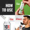 10X Health Electrolyte Drink Mix - Hydration Packets - Sodium, Magnesium, Potassium Citrate & Electrolytes Packets - Naturally Flavored, Dye-Free & Sugar-Free Hydration Packs - 15 Sticks, Lemon Lime view 4