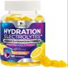Hydration Electrolyte Gummies - Daily Liquid Replenisher Gummy - Electrolyte Multiplier with Minerals, Potassium & Real Salt - Vegan, Non-GMO - Tasty Lemon Flavor Hydration Electrolytes - 60 Gummies view 1