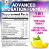 Hydration Electrolyte Gummies - Daily Liquid Replenisher Gummy - Electrolyte Multiplier with Minerals, Potassium & Real Salt - Vegan, Non-GMO - Tasty Lemon Flavor Hydration Electrolytes - 60 Gummies view 2