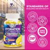 Hydration Electrolyte Gummies - Daily Liquid Replenisher Gummy - Electrolyte Multiplier with Minerals, Potassium & Real Salt - Vegan, Non-GMO - Tasty Lemon Flavor Hydration Electrolytes - 60 Gummies view 4