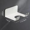 CGTENBS Hair Dryer Rack Free Punch Bathroom Hair Dryer Rack Storage Rack Plastic Wall-Mounted Storage(OneColor) view 2