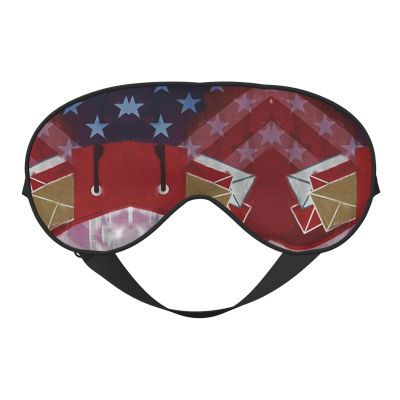 Sleep Masks Postal Worker Us Flag Eye Cover Soft Satin Blindfold Elastic Strap Night Eye Shade for Women Men