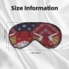 Sleep Masks Postal Worker Us Flag Eye Cover Soft Satin Blindfold Elastic Strap Night Eye Shade for Women Men view 4