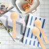 100Pcs Wooden Cutlery Spoons, 10cm Ice Cream Tea Spoon Flatware Cutlery Bupplies for Outdoors, Parties, and events view 3