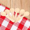 100Pcs Wooden Cutlery Spoons, 10cm Ice Cream Tea Spoon Flatware Cutlery Bupplies for Outdoors, Parties, and events view 4